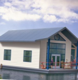 Плавучий дом на солнечных батареях